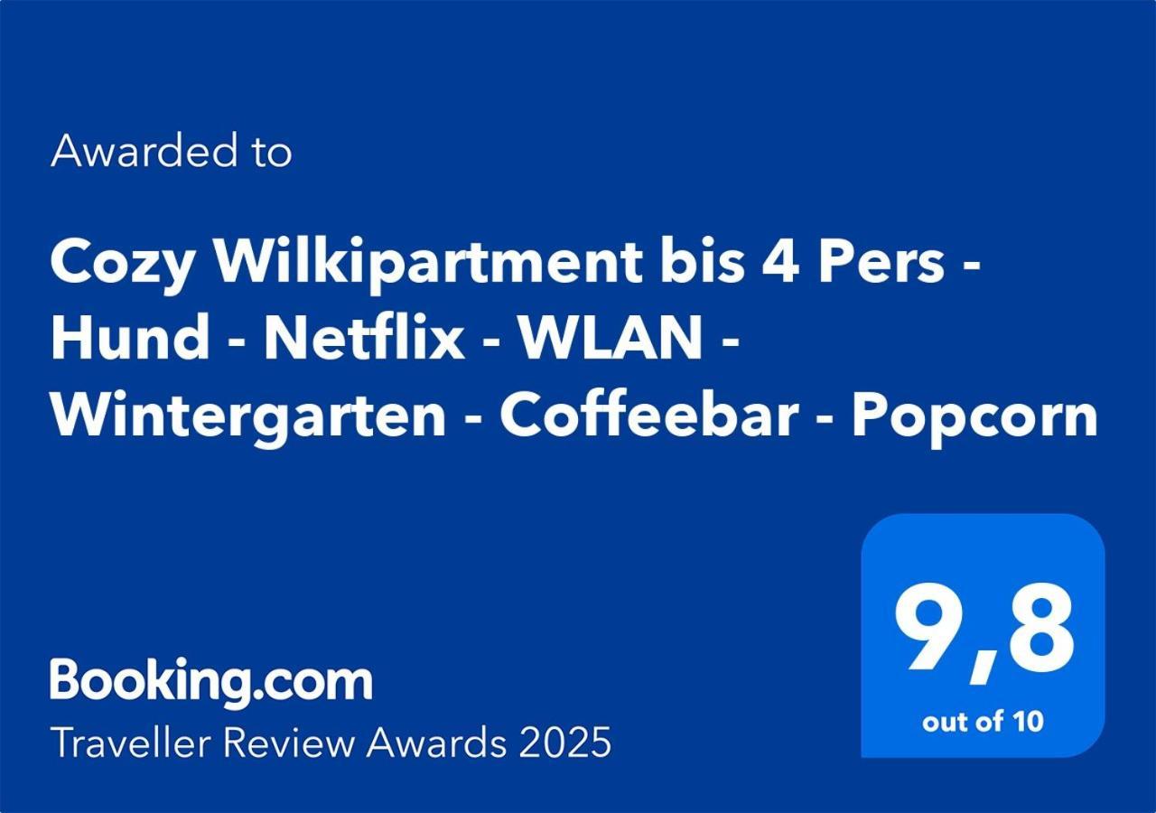 Cozy Wilkipartment Bis 4 Pers - Hund - Netflix - Wlan - Wintergarten - Coffeebar - Popcorn Appartement